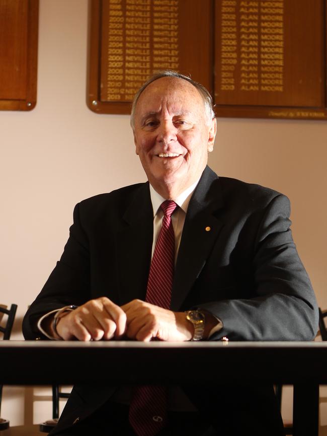 Geelong and District Football League president Neville Whitley. Picture: Alison Wynd