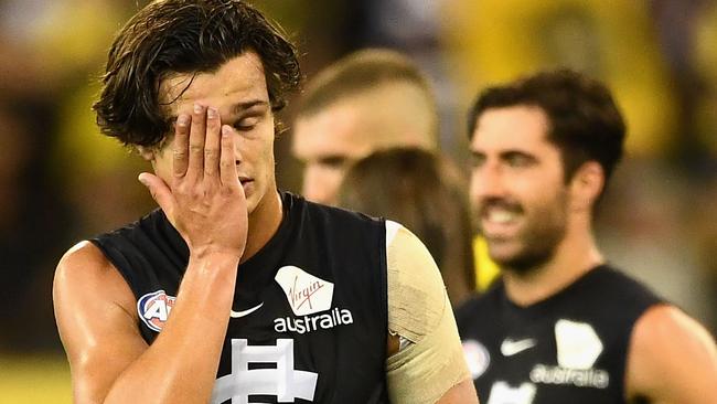 Jack Silvagni after Carlton’s Round 1 loss to Richmond.