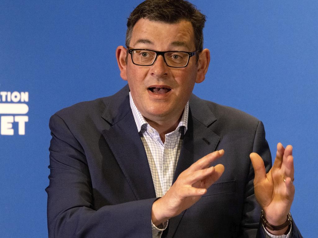 Victorian Premier Daniel Andrews says Victoria will hit a 90 per cent vaccination rate on November 24. Picture: NCA NewsWire / David Geraghty