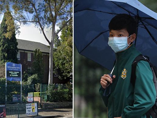 Students return to Epping Boys High School after it closed last Friday after a student was suspected of having Coronavirus. Picture Rohan Kelly