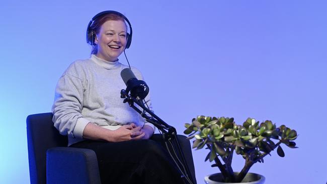 Adelaide-born A-list actor Sarah Snook spoke to Scotch College year 12 student Charlotte Triglau. Picture: Supplied