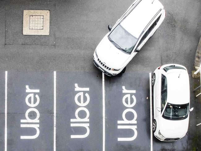 SYDNEY, AUSTRALIA - NewsWire Photos FEBRUARY 13, 2021: A general view of the Uber pick up point at Sydney Airport in Mascot after Melbourne entered a fresh lockdown at midnight. Picture: NCA NewsWire / Jenny Evans