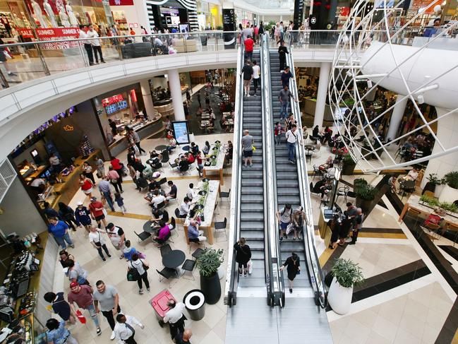 Christmas at Chadstone is always a flurry of activity – so it’s best to book in your Santa photos early. Picture: Andrew Tauber