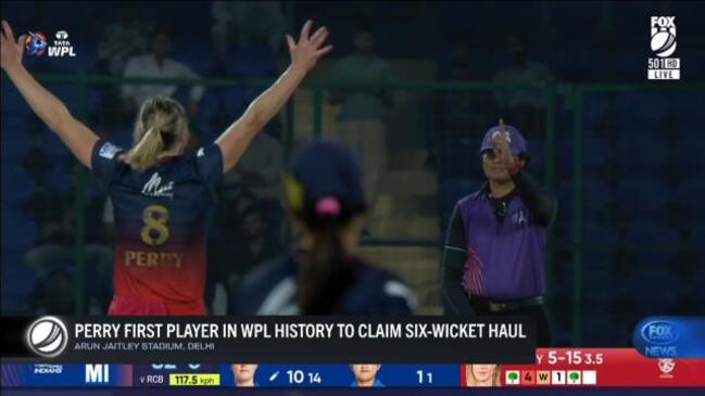 A record-breaking performance from Ellyse Perry in the WPL powered Royal Challengers Bangalore to a dominant win overnight