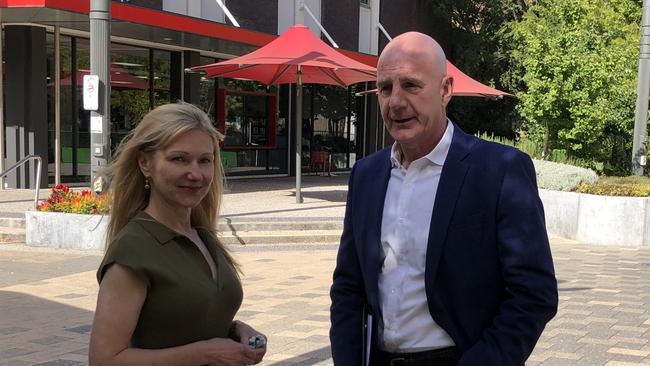 Premier Peter Gutwein with the new Liberal member for Bass, Lara Alexander, in Launceston. Picture: Supplied