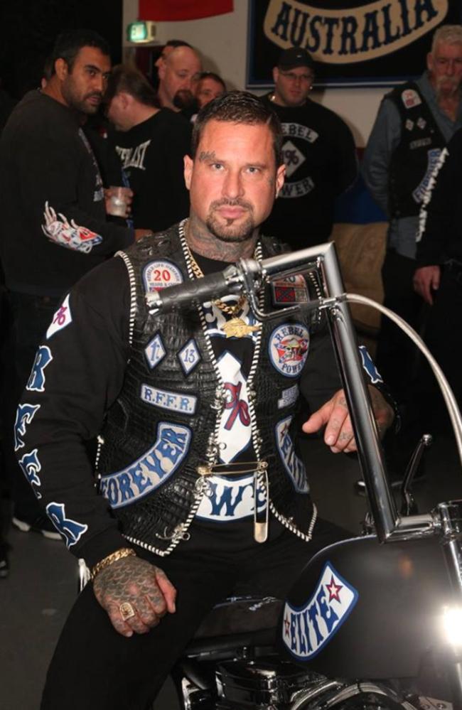 Late Rebels bikie Sergeant-at-Arms Simon Rasic was tipped to become the club’s president.