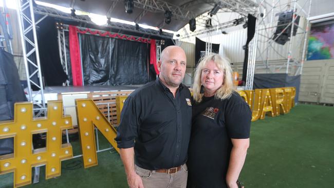 NightQuarter owners Michelle Christoe and Ian Van Der Woude after announcing the closure of NightQuarter. Photo: Richard Gosling.