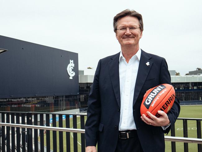 Carlton’s new president Robert Priestley. Pictures: Carlton FC