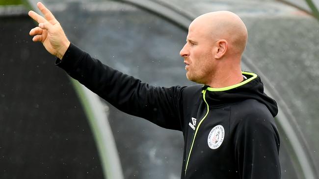 Melbourne Knights head coach Ben Surey. Picture: Josh Chadwick