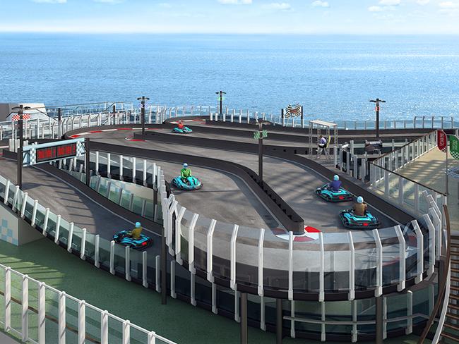 The Norwegian Joy will have its own open-air Go Kart track.