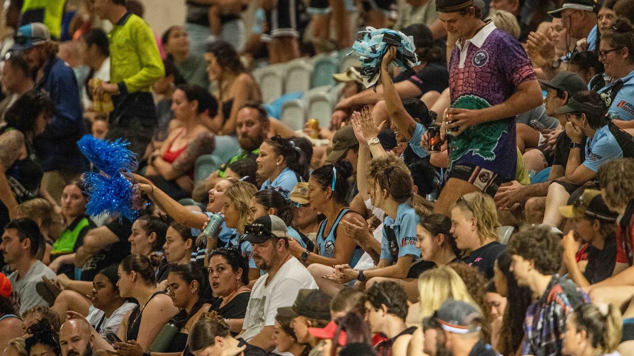 Northern Sharks take on Litchfield Bears in the 2023 NRL NT grand final. Picture: Pema Tamang Pakhrin