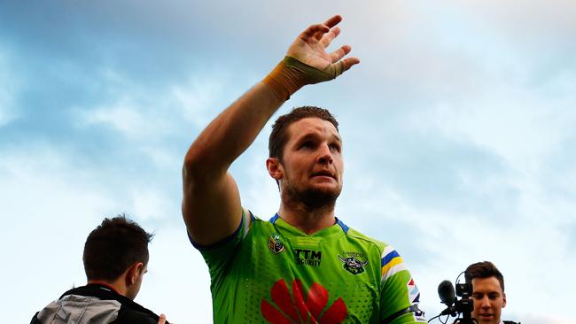 Jarrod Croker starred in the Raiders‘ win over the Warriors.