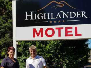 Highlander Motor Inn in Toowoomba. Pictured are Mandy Polzin (Manager) and Paul Shannon (Chef). Picture: Contributed