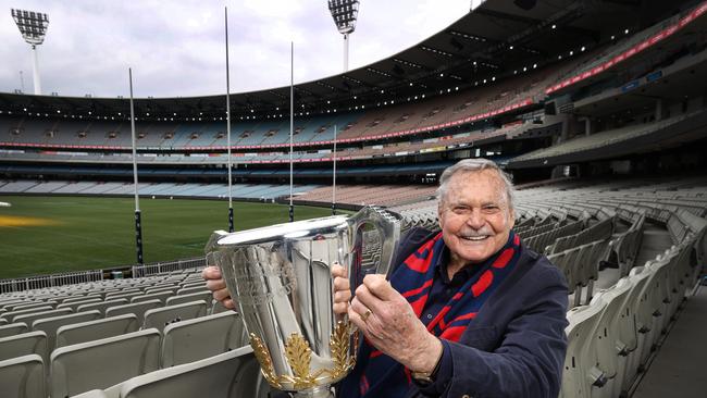 Mark Robinson says the premiership cup should be named after Ron Barassi. Picture: David Caird