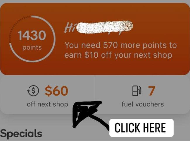 A bargain hunter has shared a Woolworths Rewards hack. Picture: Facebook