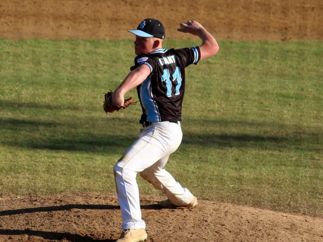 PLAY BALL: At the Australian Senior League baseball championships in Lismore on the weekend, Liam Grant slammed the door for Cronulla's first win of the tournament, by preventing a hit or walk in four relief innings, only allowing an unearned run on the back of two sixth-inning errors.