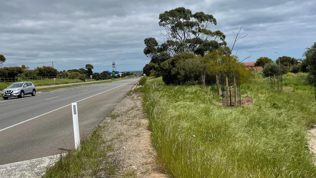 The Western side of Lonsdale Road, Hallett Cove