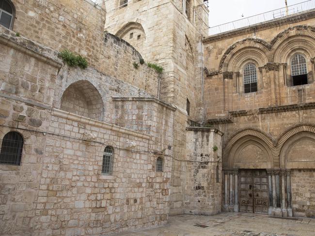 The Church of the Holy Sepulchre, believed by many Christians to be the site of the crucifixion and burial of Jesus Christ, in Jerusalem's Old City. Picture: AP