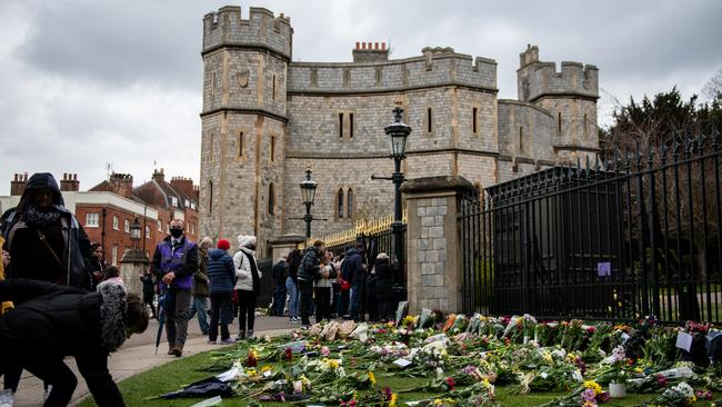 A sea of floral tributes at Windsor Castle. Picture: Chris J Ratcliffe/Getty Images