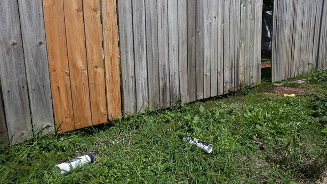 Empty deodorant cans used for chroming. PICTURE: BRENDAN RADKE