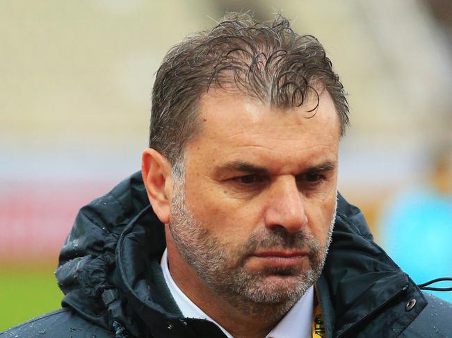 Ange Postecoglou after the Soceroos v Iraq World Cup Qualifier at PAS Stadium, Tehran, Iran. pic Mark Evans