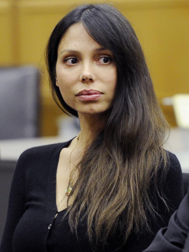 Russian musician Oksana Grigorieva appears in a Los Angeles courtroom on August 31, 2011 to settle a long-running custody dispute with actor Mel Gibson. Picture: AP Photo/Kevork Djansezian