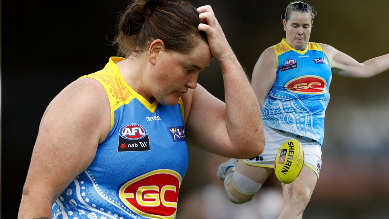 Gold Coast fan-favourite Sarah Perkins was subjected to vile online trolling.