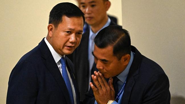 Cambodia's Prime Minister Hun Manet (left). Picture: AFP