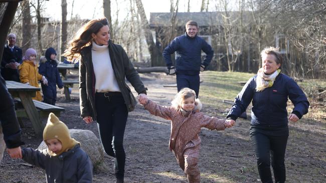 Kate showed off her laid-back style at The Royal Foundation Centre for Early Childhood. Picture: Getty Images