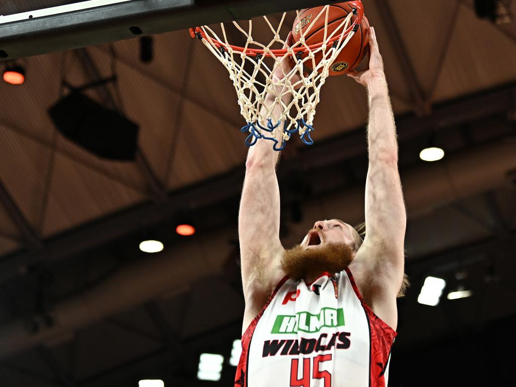 The Wildcats need more from import big Brady Manek. Photo: Emily Barker/Getty Images.