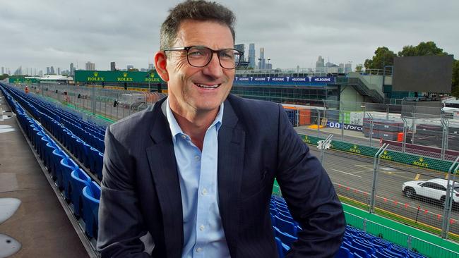 MELBOURNE AUSTRALIA - NewsWire Photos MARCH 13, 2024: The new Australian Grand Prix CEO Travis Auld posing for a photo at the standsPicture: NCA NewsWire / Luis Enrique Ascui