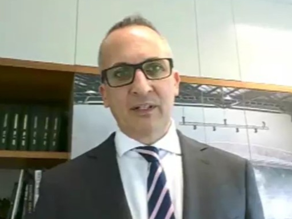 NRL CEO Andrew Abdo has appeared before a parliamentary inquiry into online gambling.