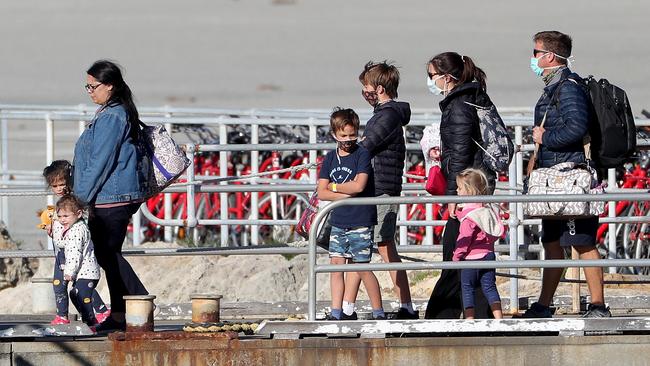 Passengers who flew from South Africa are set to leave quarantine on Rottnest Island. Picture: AAP