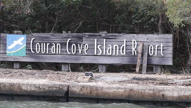 An entrance sign to Couran Cove Island Resort. Picture: Tertius Pickard