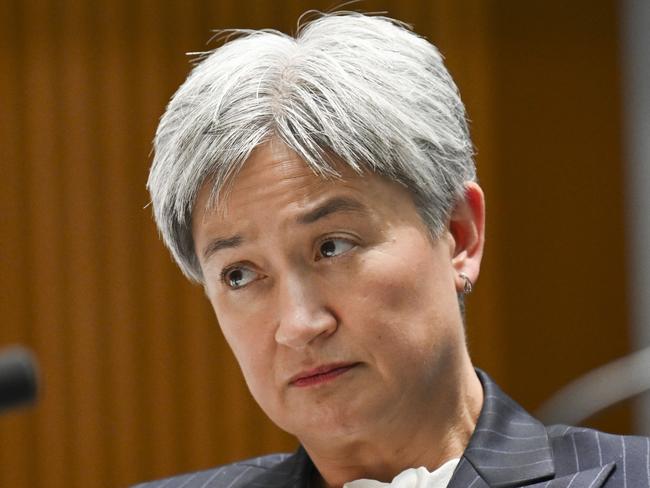 CANBERRA, AUSTRALIA  - NewsWire Photos - November 7, 2024:  Senator Penny Wong  appears at the Supplementary Budget Estimates 2024Ã¢â¬â25  Senate Foreign Affairs, Defence and Trade Legislation Committee at Parliament House in Canberra. Picture: NewsWire / Martin Ollman