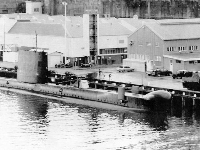 HMAS Platypus in 1991. Picture: Supplied/News Sydney