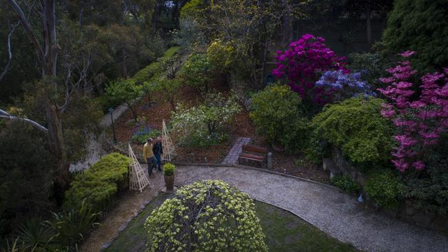 Bridget and Mark Newman's Mount Stuart garden which will open to the public for the first time. Picture: LUKE BOWDEN