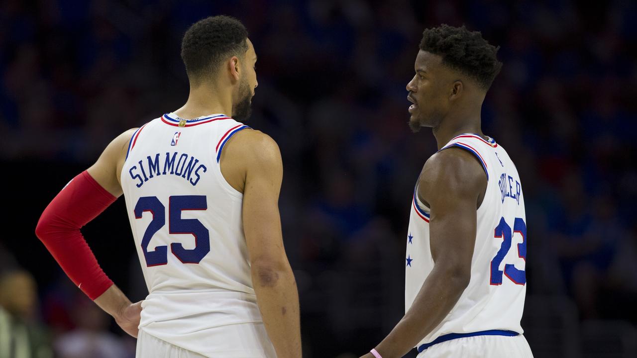 Ben Simmons and Jimmy Butler playing together for the 76ers.