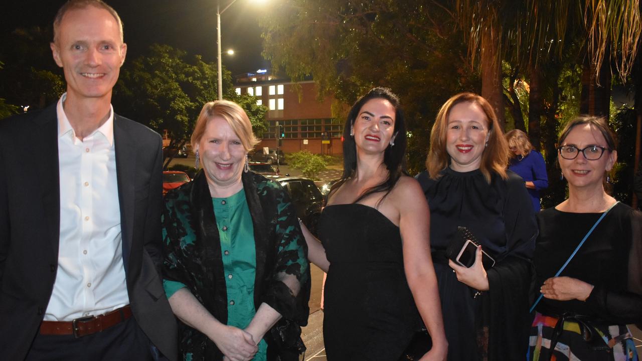 Tom Metcalfe, Rachel Grant, Tash Powell, Melanie Rippon and Natasha Shaw. IHF Gala Dinner, April 22, 2023