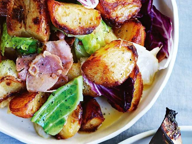 Add cabbage to this potato dish.