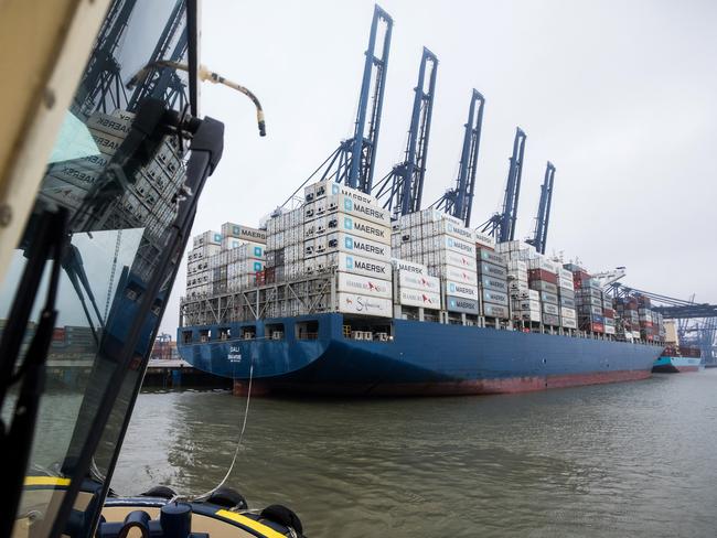 The Dali ship seen at the Port of Felixstowe UK in September 2018. Picture: Chris Ratcliffe/Bloomberg via Getty Images