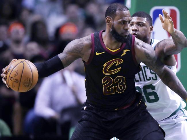 NBA Playoffs: Boston V Cleveland Game One, Aron Baynes, LeBron James ...