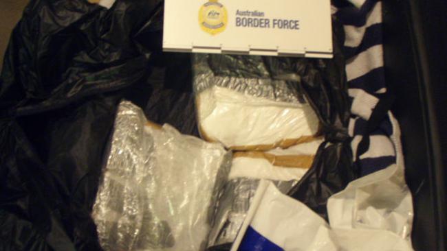 The cocaine was in four suitcases in two different cabins on the ship. Picture: Australia Border Force