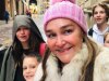 Kate Langbroek and her family on the streets of Italy. Image: Instagram/@katelangbroek