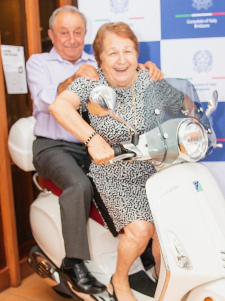 Camillo and Josie Masci at the launch of the Tour of Italy Through Queensland program at the Brisbane Abruzzo Club. Socials: Damien Anthony Rossi | Picture: Consulate of Italy