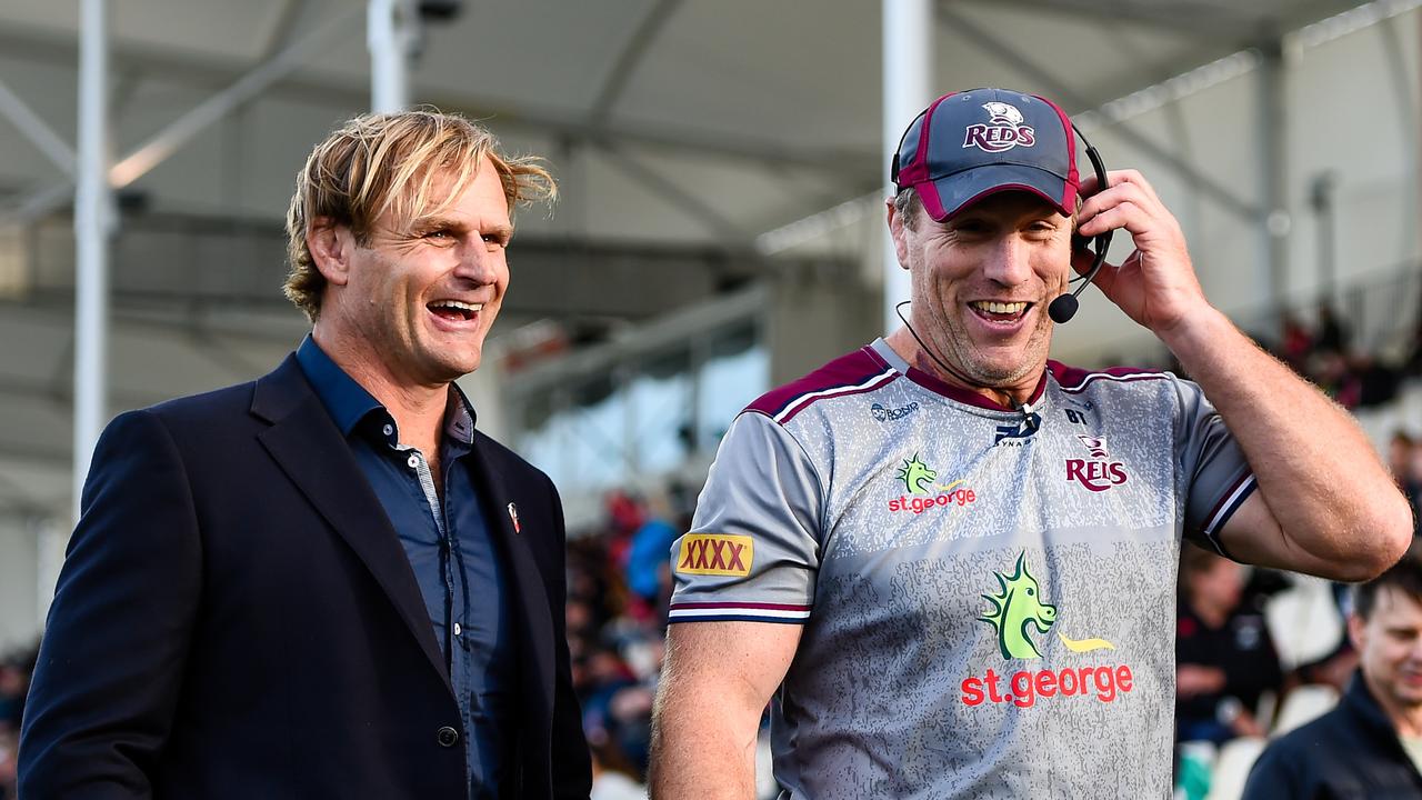 Crusaders coach Scott Robertson and Reds Brad Thorn both are contracted through until 2023 and have international ambitions. Photo: AAP