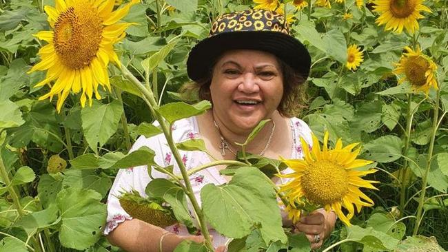 One of her favourite kinds of flowers were sunflowers.