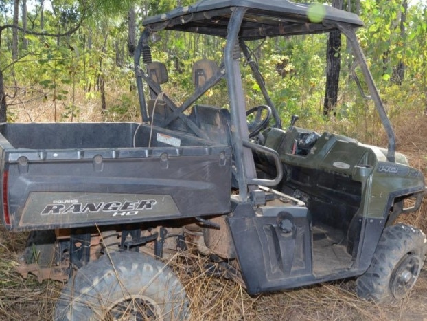 The ATV Benny Watts was driving shortly before his death at Holtze Prison last year. Picture: NT Courts