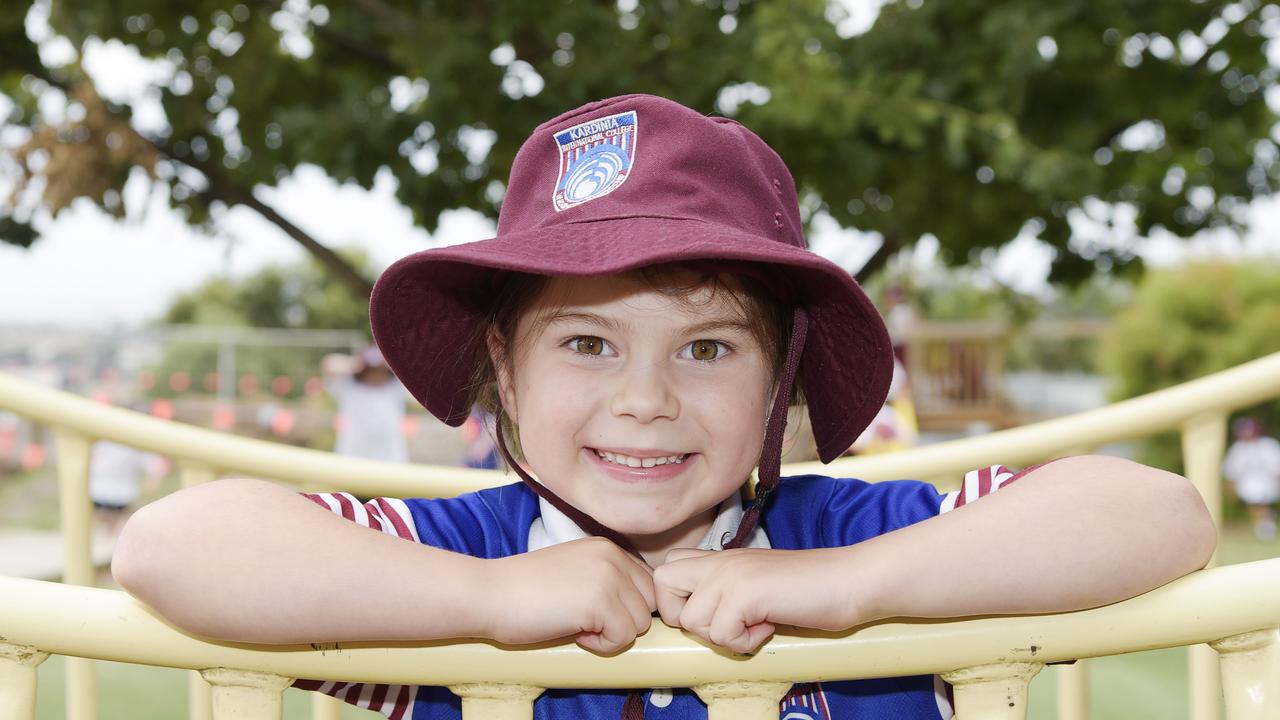 My favourite thing about school. Claudia: My favourite part of school is the playground. I like the monkey bars.” Picture: Alan Barber