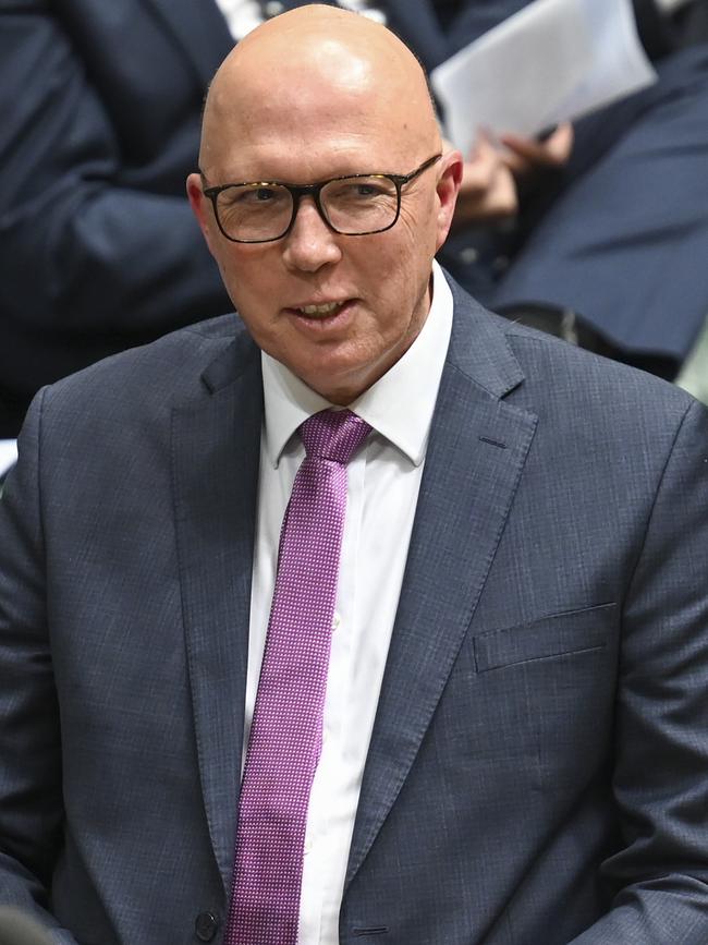 Opposition Leader Peter Dutton. Picture: NCA NewsWire / Martin Ollman